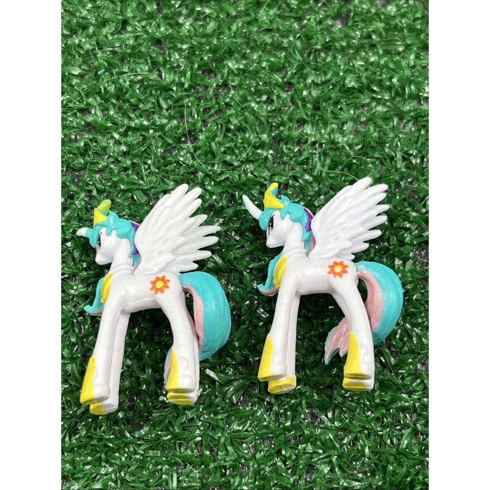 My Little Pony 1.5" Princess‎ Celestia Mini Figure Lot Of 2